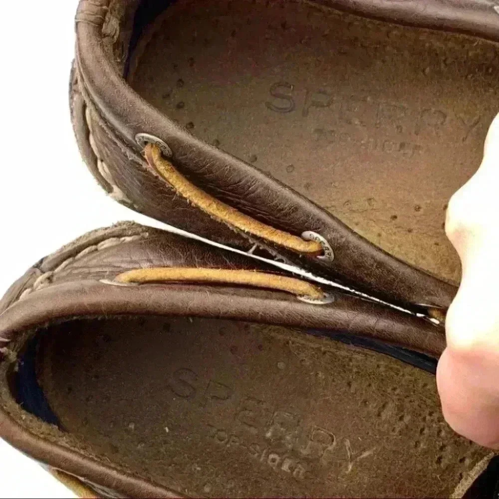 Sperry Topsider mens loafers size 8 brown leather